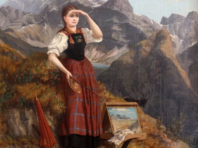 1841-Anna Stainer-Knittel - Autoritratto in costume